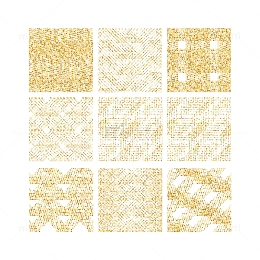 金色亮片金箔粒子元素