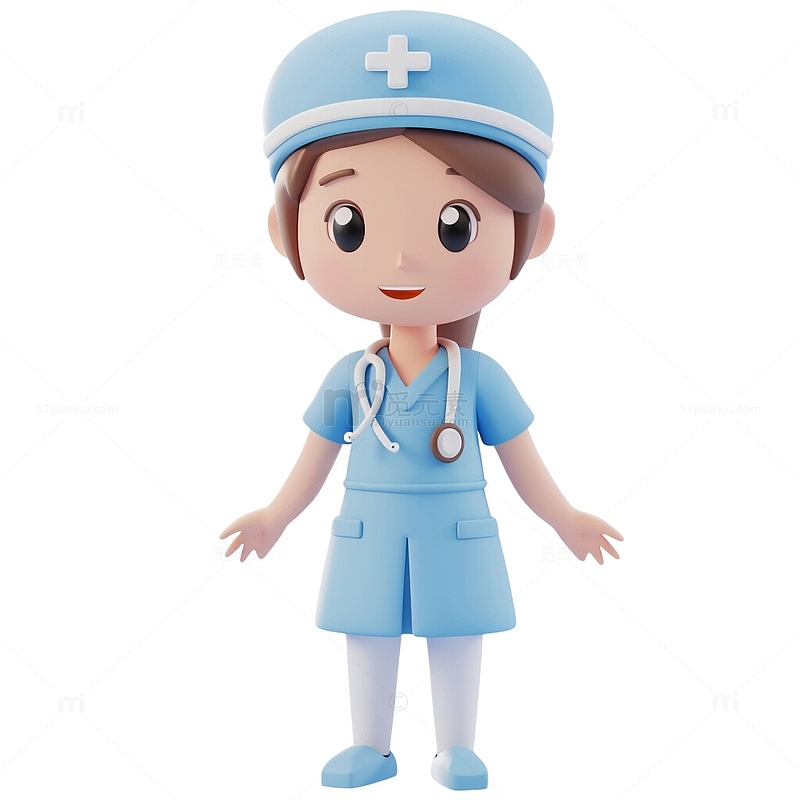 3D护士人物2