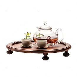茶桌茶具高清元素