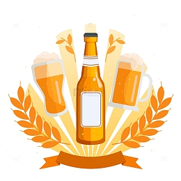 国际啤酒节狂欢假日元素