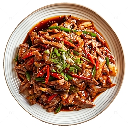 一盘鱼香肉丝