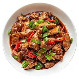 一盘辣椒炒肉