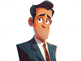 穿着西装微笑的男人