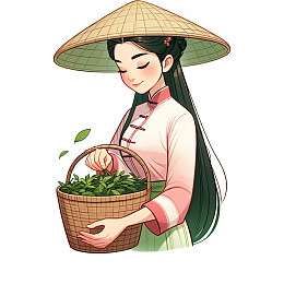 采茶女唯美的人物形象