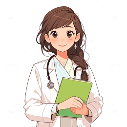 卡通女性医生