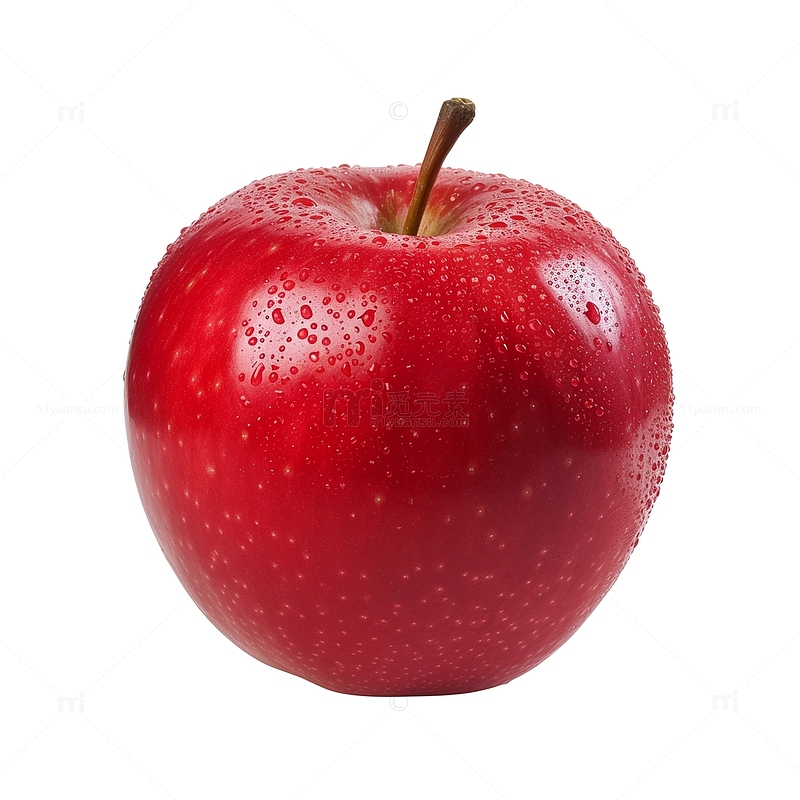 一个红苹果免抠素材