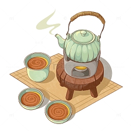 茶壶茶杯茶具茶水喝茶煮茶
