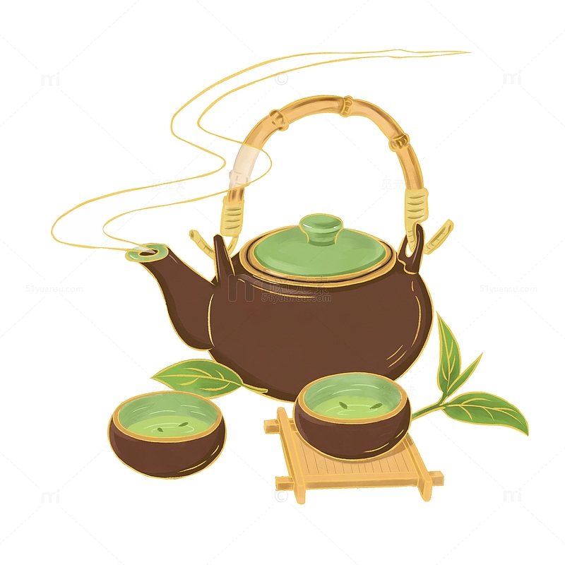 春天茶文化茶杯茶具