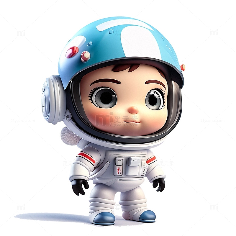 3D立体宇航员可爱4