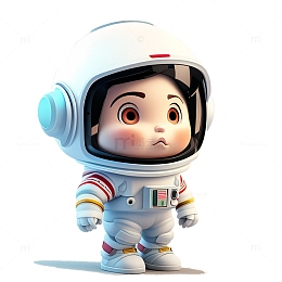 3D立体宇航员可爱3