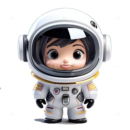 3D立体宇航员可爱2