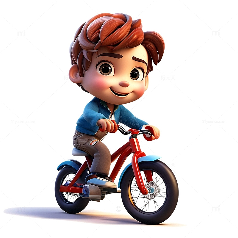 3D立体男孩自行车4