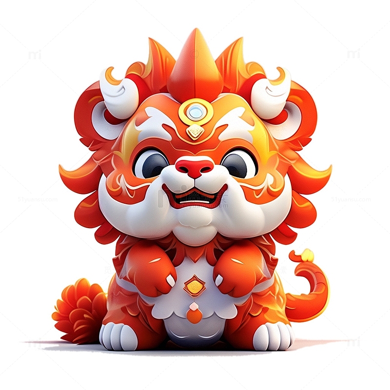 中国风醒狮3D8