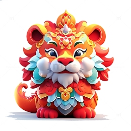 中国风醒狮3D7