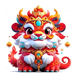 中国风醒狮3D4