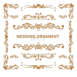 欧式裱花经典复古轻奢分割线