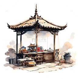 中国风摊贩古风3