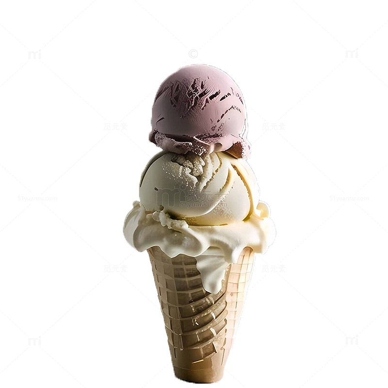 简约冰淇淋素材图