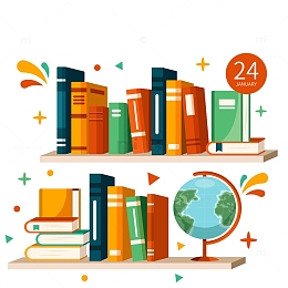 书架上的阅读书籍书刊