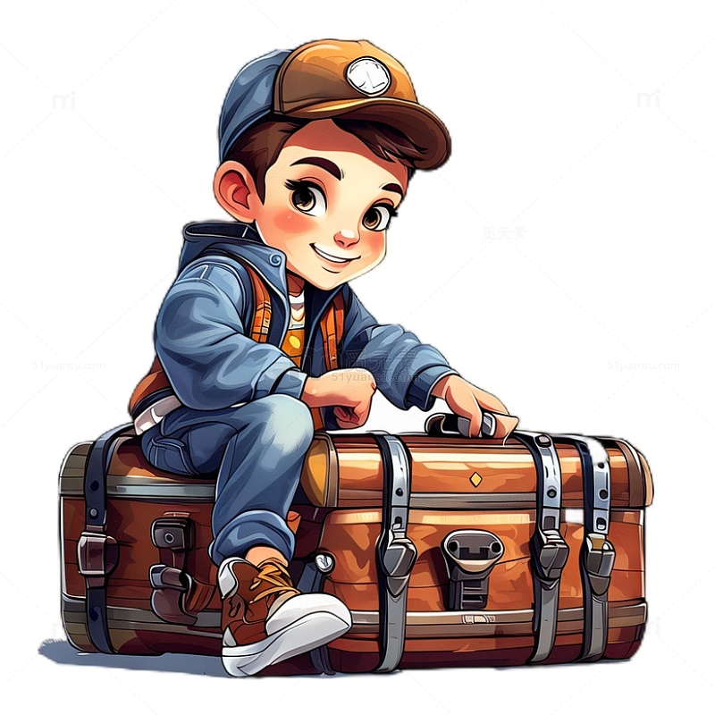 男孩旅游旅行行李箱2