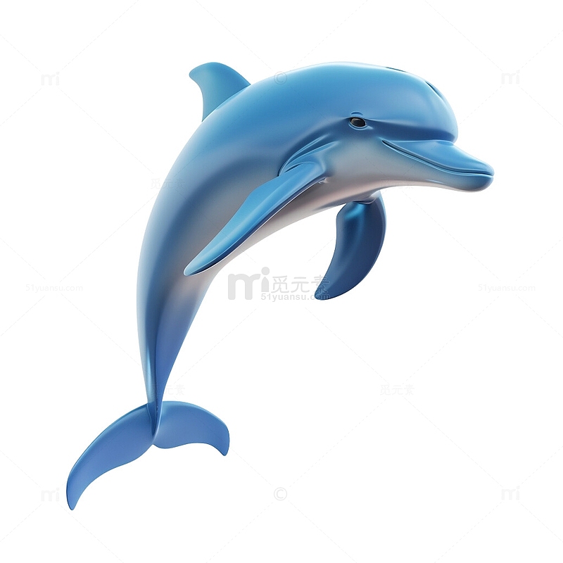 3D卡通海豚