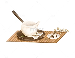 古风国风清新茶具茶杯