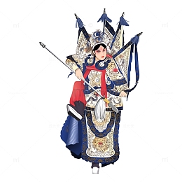 戏剧京剧人物赵子龙赵云手绘