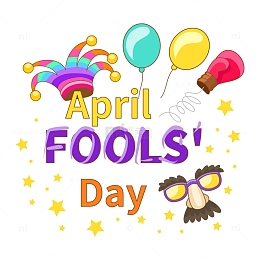 愚人节欢庆卡通元素花字