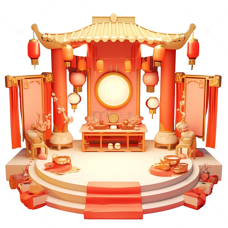 传统中式舞台