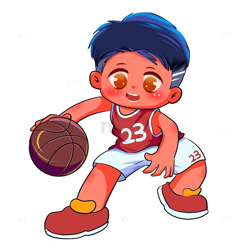 Q版篮球男孩