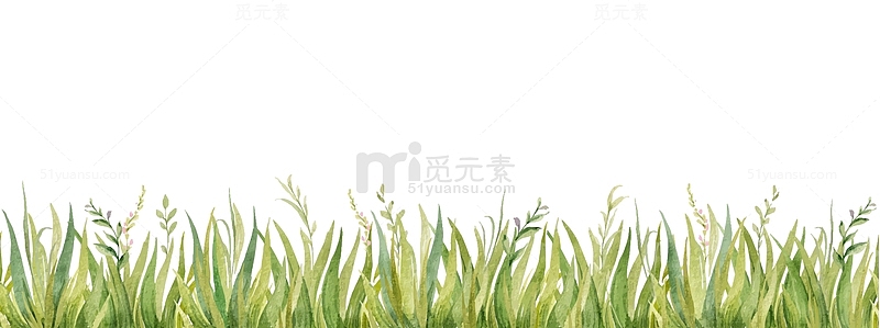 卡通草地绿色植被
