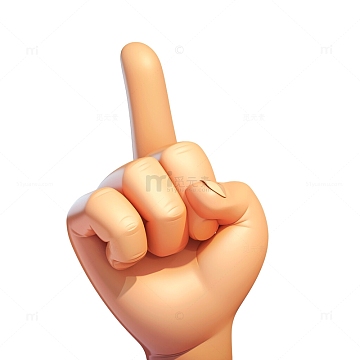 点击咨询png手绘卡通点击按钮的手png手指点击触摸食指png点击手势