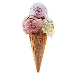 雪糕筒写实免扣元素