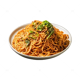 炒面美食素材