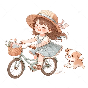 手绘海报元素aipng父亲儿子骑自行车矢量素材png一起骑自行车的情侣