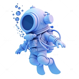 卡通Q版潜水员