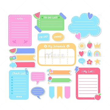 卡通备忘录留言记事本