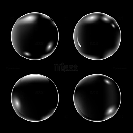 3D气泡水晶球
