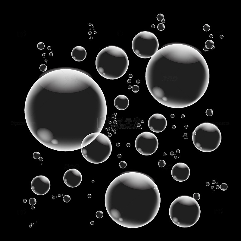 透明海底水泡肥皂泡气泡