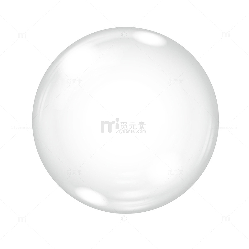 透明晶莹剔透水晶球