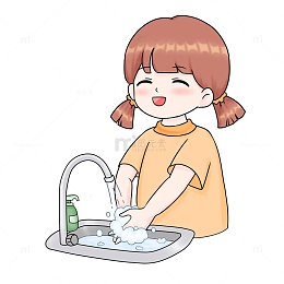 世界卫生日-洗手人物