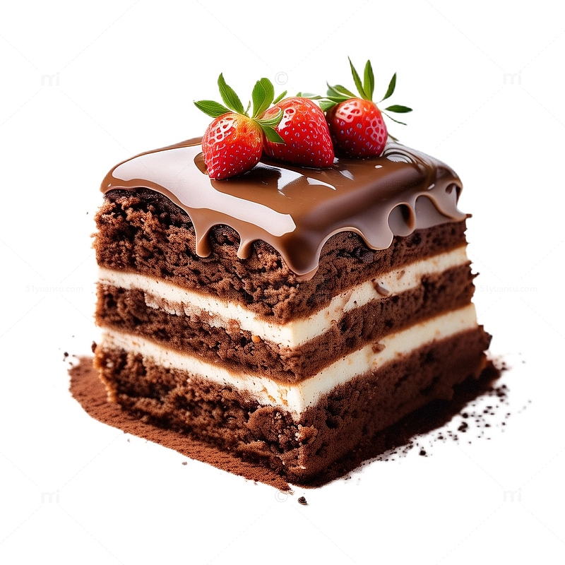 蛋糕甜品西餐3D立体巧克力