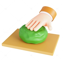 3D清明制作立体青团设计