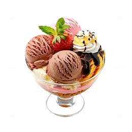 写实巧克力球冰淇淋