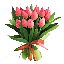 鲜花花束郁金香