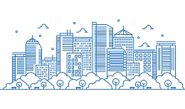 社区小区高楼建筑