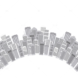 曲线环形社区城市建筑