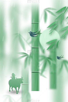 林间牧童放牛归来