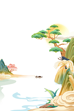 国潮山水美景