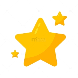 闪耀星星线条艺术图标
